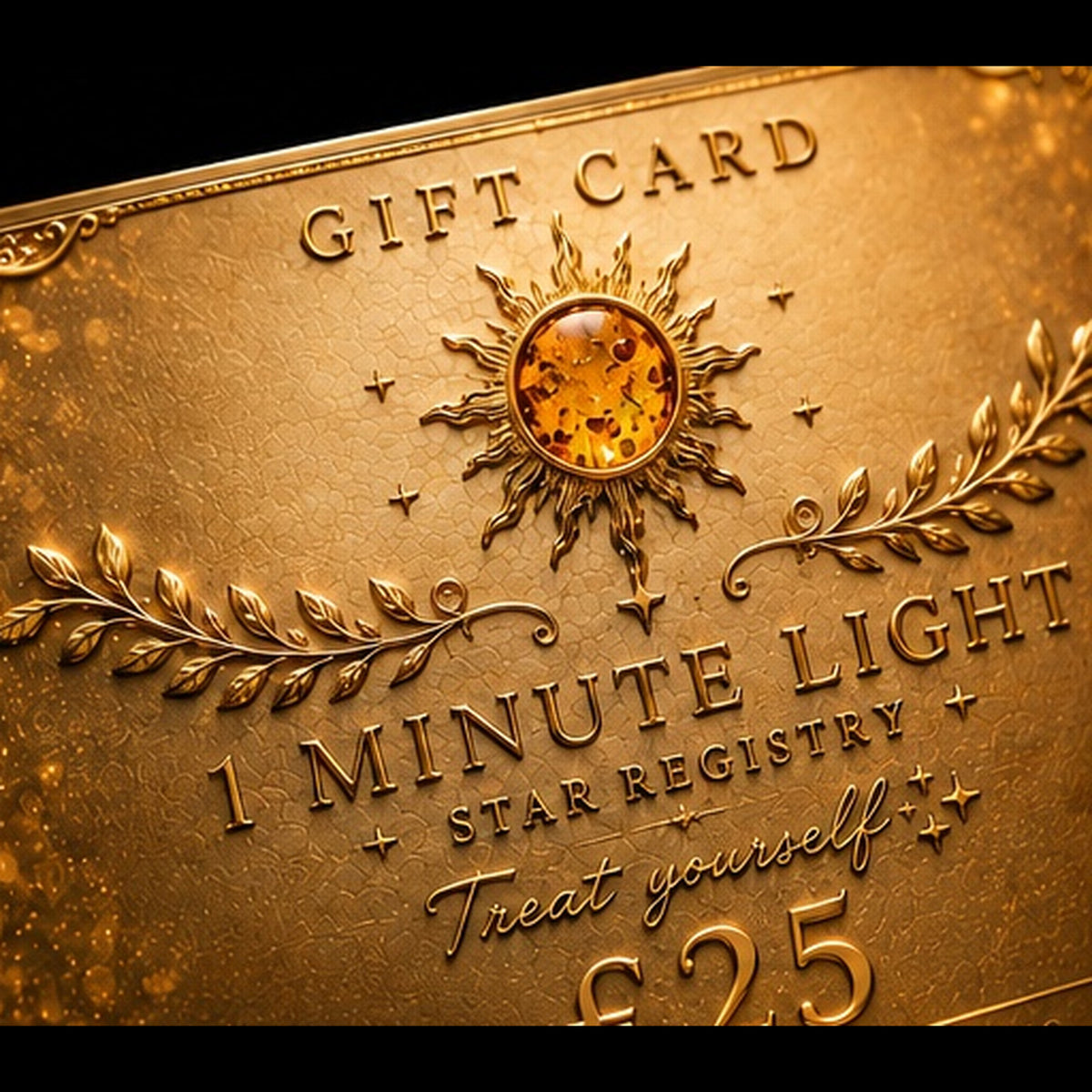 1 MINUTE OF LIGHT Gift Card • A Touch of Sparkle • £25