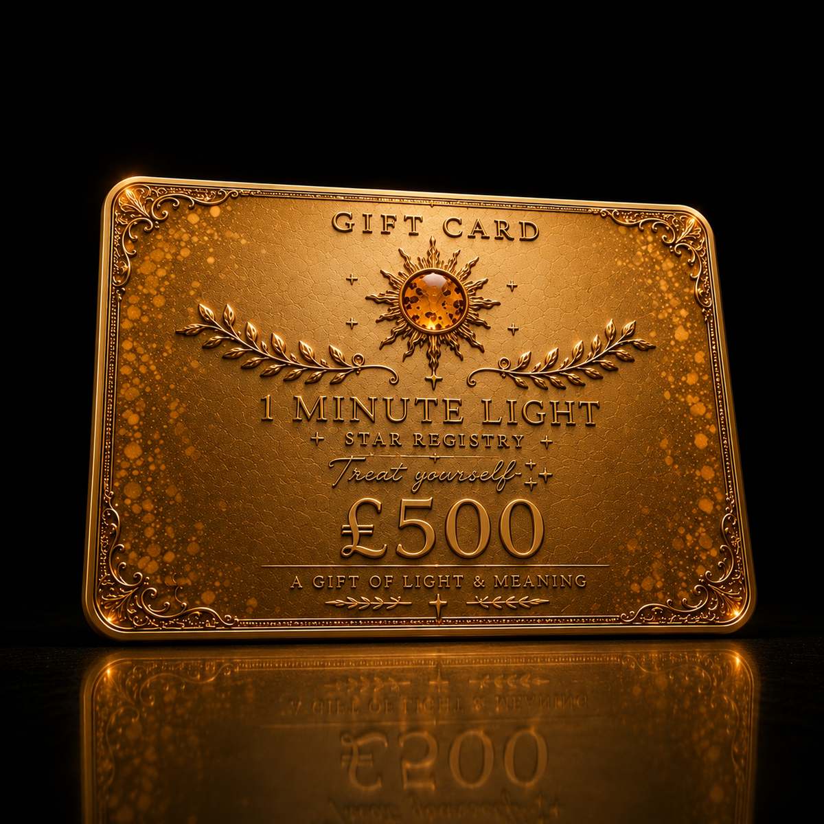 1 MINUTE OF LIGHT Gift Card • Legacy of Light • £500