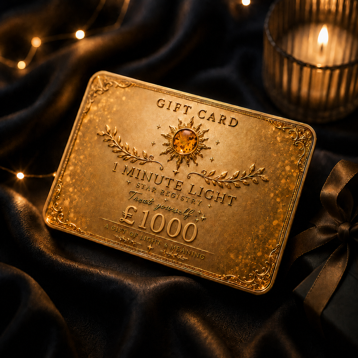 1 MINUTE OF LIGHT Gift Card • Family Constellation • £1000