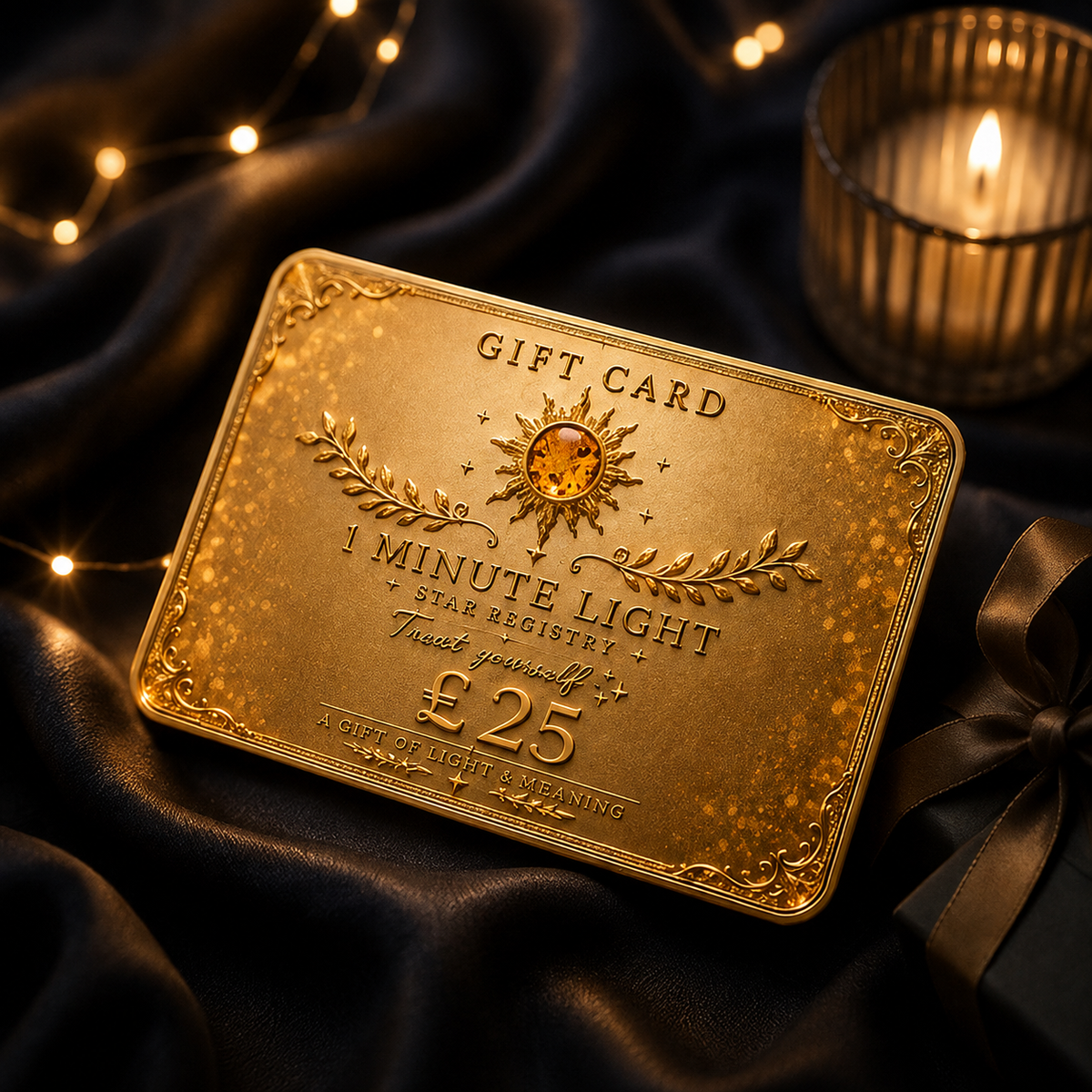1 MINUTE OF LIGHT Gift Card • A Touch of Sparkle • £25