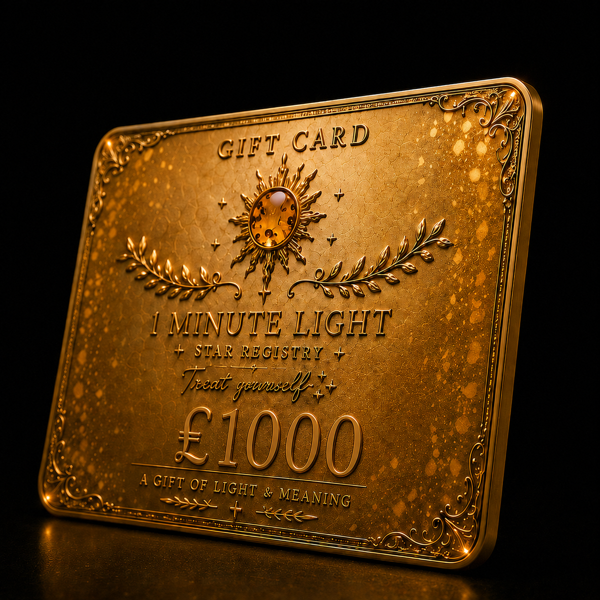 1 MINUTE OF LIGHT Gift Card • Family Constellation • £1000