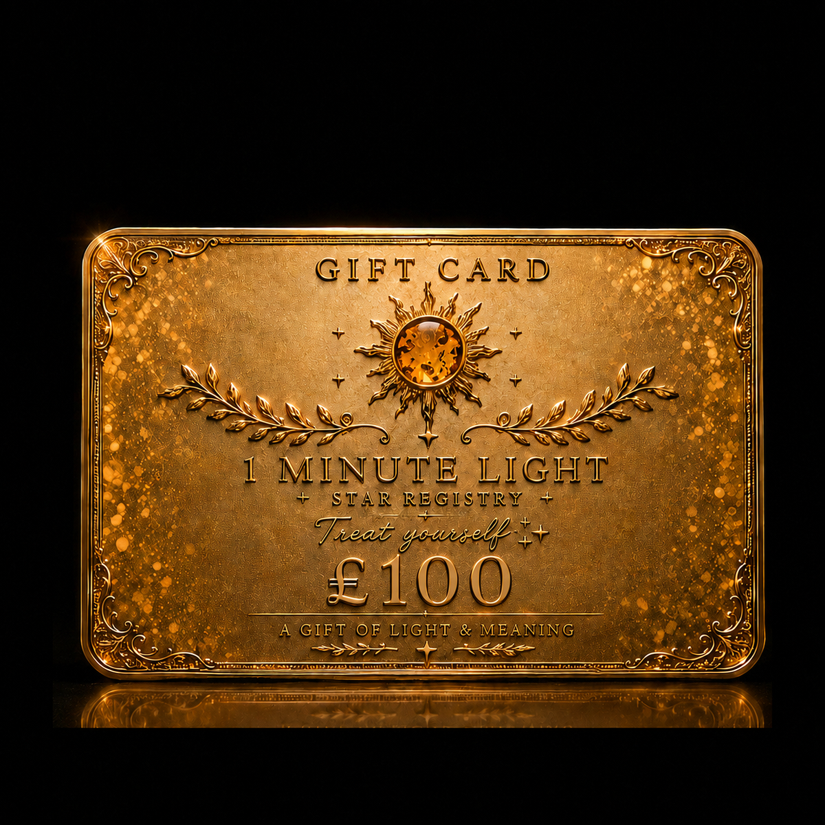 1 MINUTE OF LIGHT Gift Card • A Celebration of Light • £100