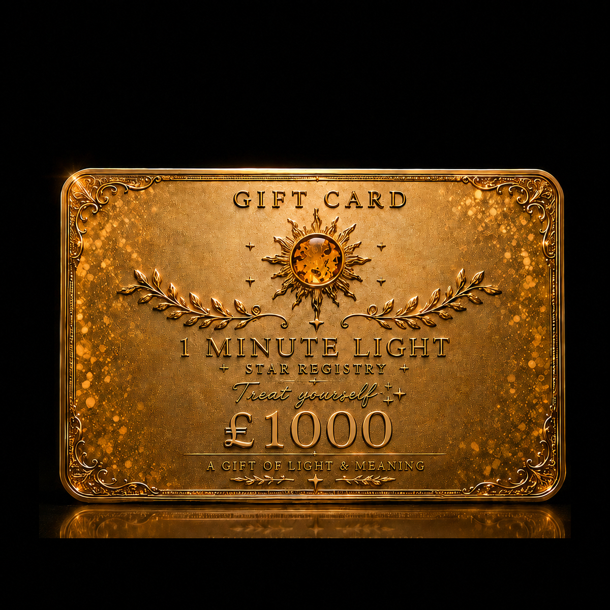 1 MINUTE OF LIGHT Gift Card • Family Constellation • £1000